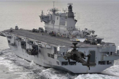 AAC Apaches operating from HMS Ocean